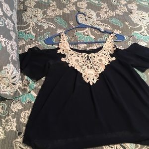 navy dress top